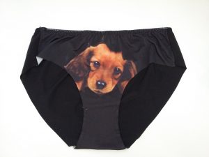 Apakšbikses ar kucēna attēlu