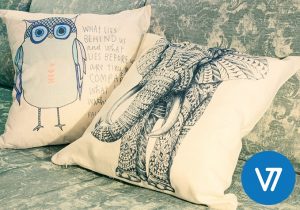 Dekoratīvs spilvens ar apdruku