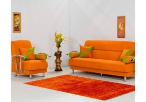 SHAGGY paklājs - 140 x 190 cm - oranžā krāsā