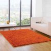 SHAGGY paklājs - 140 x 190 cm - oranžā krāsā