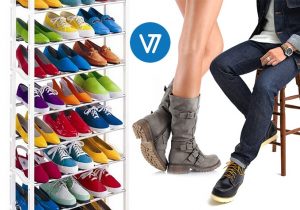 Apavu plauktu sistēma 30 apavu pāriem