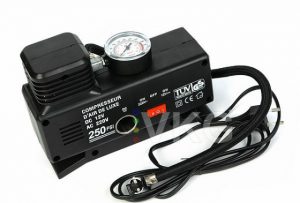 Elektriskais auto kompresors 12V ar manometru