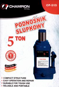 Hidrauliskais domkrats 5t - Champion - CP-515