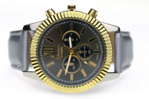 Rokas pulkstenis GENEVA ar mākslīgās ādas siksniņu