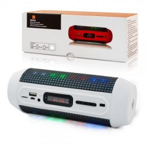 Portatīvais 2.1 BLUETOOTH skaļrunis ar FM radio un LED apgaismojumu - Q600
