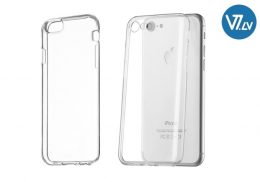 Caurspīdīgs "Ultra Slim" silikona maciņš iPhone telefonam - 5 | 5S | SE | 7 | 8