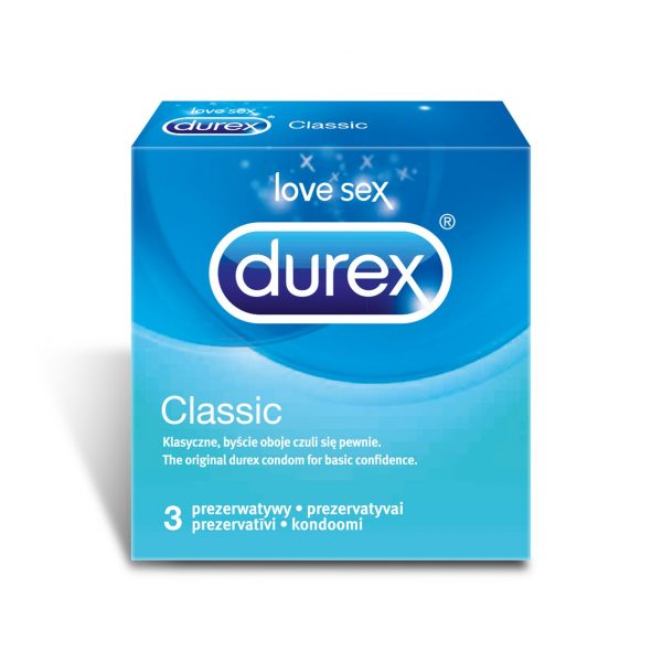 DUREX Classic prezervatīvi 3 gab.