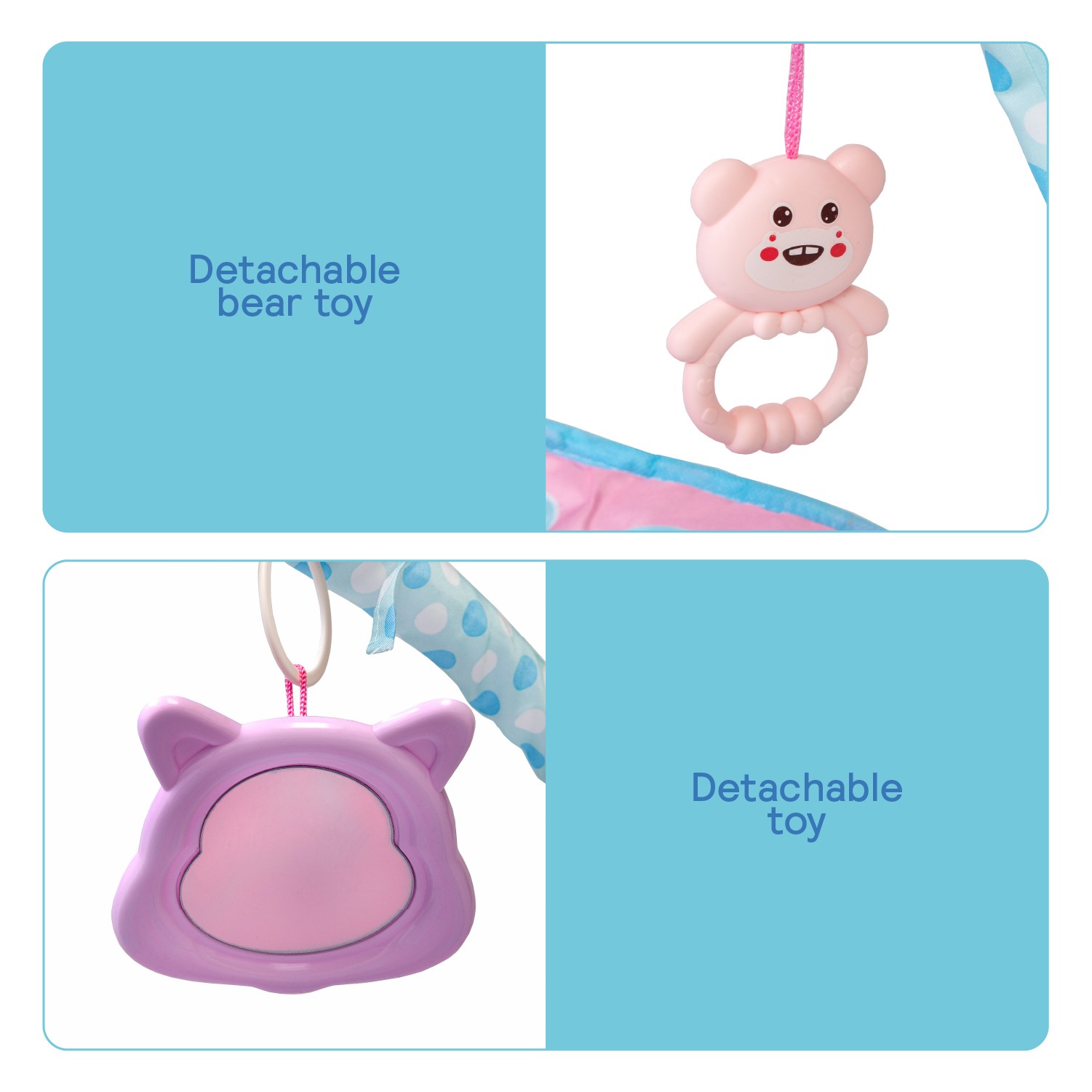 Interaktīvais aktivitātes paklājiņš mazuļiem - Image 2