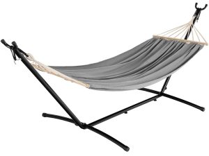 Šūpuļtīkls pelēkā krāsā 150x280 27122