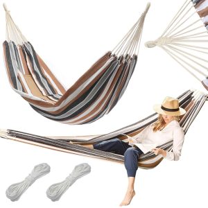 Šūpuļtīkls pelēkos toņos 150x200 cm 27120