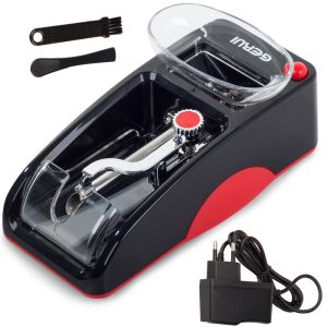 Elektriskā mašīnīte cigarešu tabakas uzpildei GERUI GR-12-005 tabakas pildāmā mašīnīte sarkanā krāsā