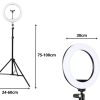 Ring light RGB LED gredzenveida gaisma, tālruņa turētājs, regulējams statīvs - Image 2